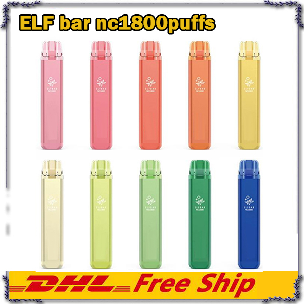 ELF bar nc 1800puffs Disposable Pod Device Kit E cigarettes 950mAh Battery 6ml capacity Cartridge Vape Stick Pen Vs Puff Plus Bang XXL AIR M
ELF bar nc 1800puffs Disposable Pod Device Kit E cigarettes 950mAh Battery 6ml capacity Cartridge Vape Stick Pen Vs Puff Plus Bang XXL AIR M