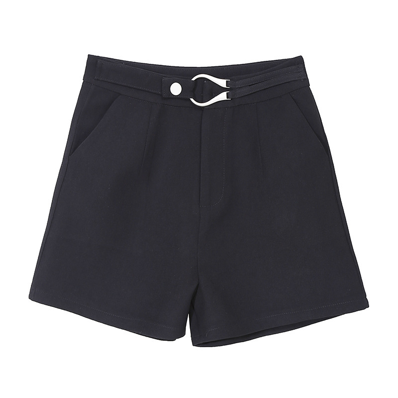 Black Simple High Waist Women Shorts Elegant Casual Mujer Pantalones Loose Office Lady Ins Retro A-line Bottoming 210525
Black Simple High Waist Women Shorts Elegant Casual Mujer Pantalones Loose Office Lady Ins Retro A-line Bottoming 210525
