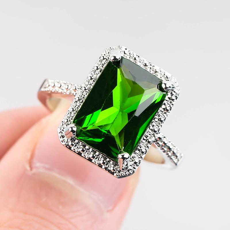Cluster Rings 2021 Selling Big Green Square Stone For Women Austrian Crystal Filled Cubic Zirconia Ring Bague Party L3C146
Cluster Rings 2021 Selling Big Green Square Stone For Women Austrian Crystal Filled Cubic Zirconia Ring Bague Party L3C146