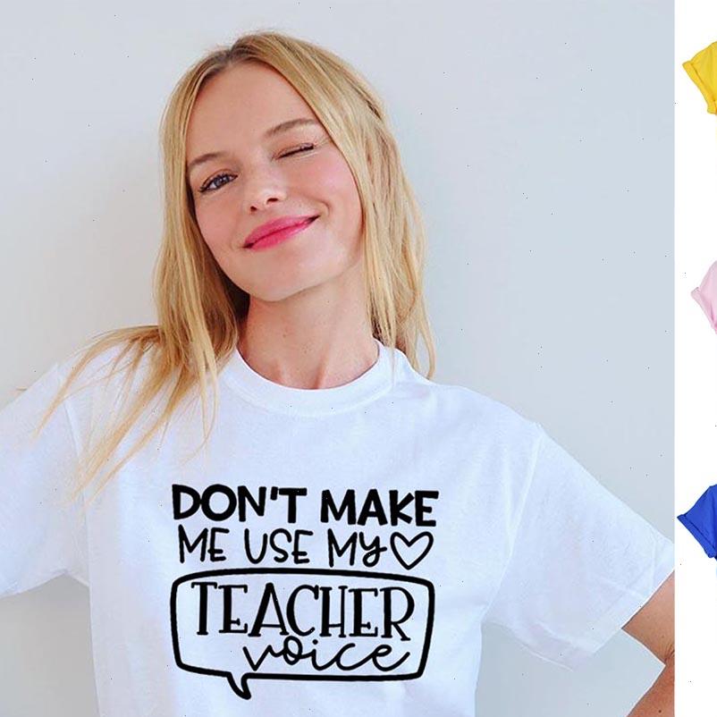 womens dont make me use my teacher voice women summer t shirt funny casual graphic tees female student aesthetic, White
womens dont make me use my teacher voice women summer t shirt funny casual graphic tees female student aesthetic, White