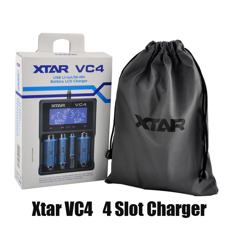 Authentic Xtar VC4 Battery Charger Inteligent Mod 4 Slot with LCD Display for 18350 18550 18650 16650 Li-ion Batteries 100% Original
Authentic Xtar VC4 Battery Charger Inteligent Mod 4 Slot with LCD Display for 18350 18550 18650 16650 Li-ion Batteries 100% Original
