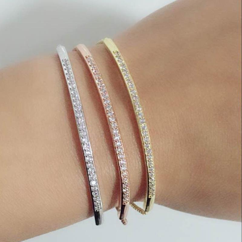Link, Chain 2021 Trendy Round Cz Zirconia Adjustable Bracelet Bangle For Women Fashion Valentine's Day Gift Jewelry Wholesale
Link, Chain 2021 Trendy Round Cz Zirconia Adjustable Bracelet Bangle For Women Fashion Valentine's Day Gift Jewelry Wholesale