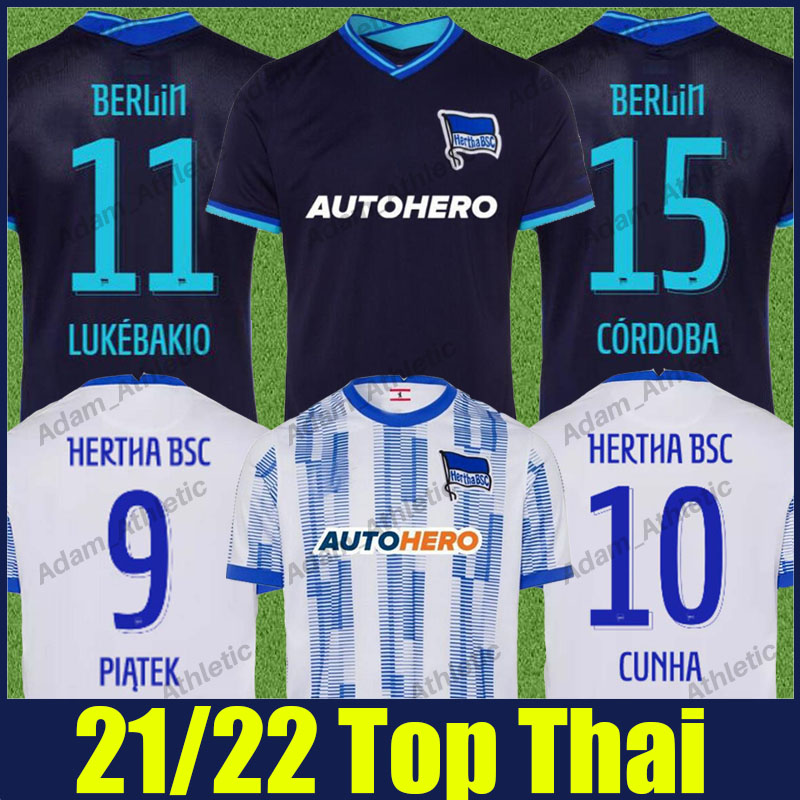 Hertha BSC soccer jerseys 2021/22 LUKEBAKIO PIATEK CUNHA football jersey DILROSUN TOUSART CORDOBA home away shirts SERDAR TORUNARIGHA GUENDOUZI Camiseta de Futbol, 21-22 away +liga patch
Hertha BSC soccer jerseys 2021/22 LUKEBAKIO PIATEK CUNHA football jersey DILROSUN TOUSART CORDOBA home away shirts SERDAR TORUNARIGHA GUENDOUZI Camiseta de Futbol, 21-22 away +liga patch