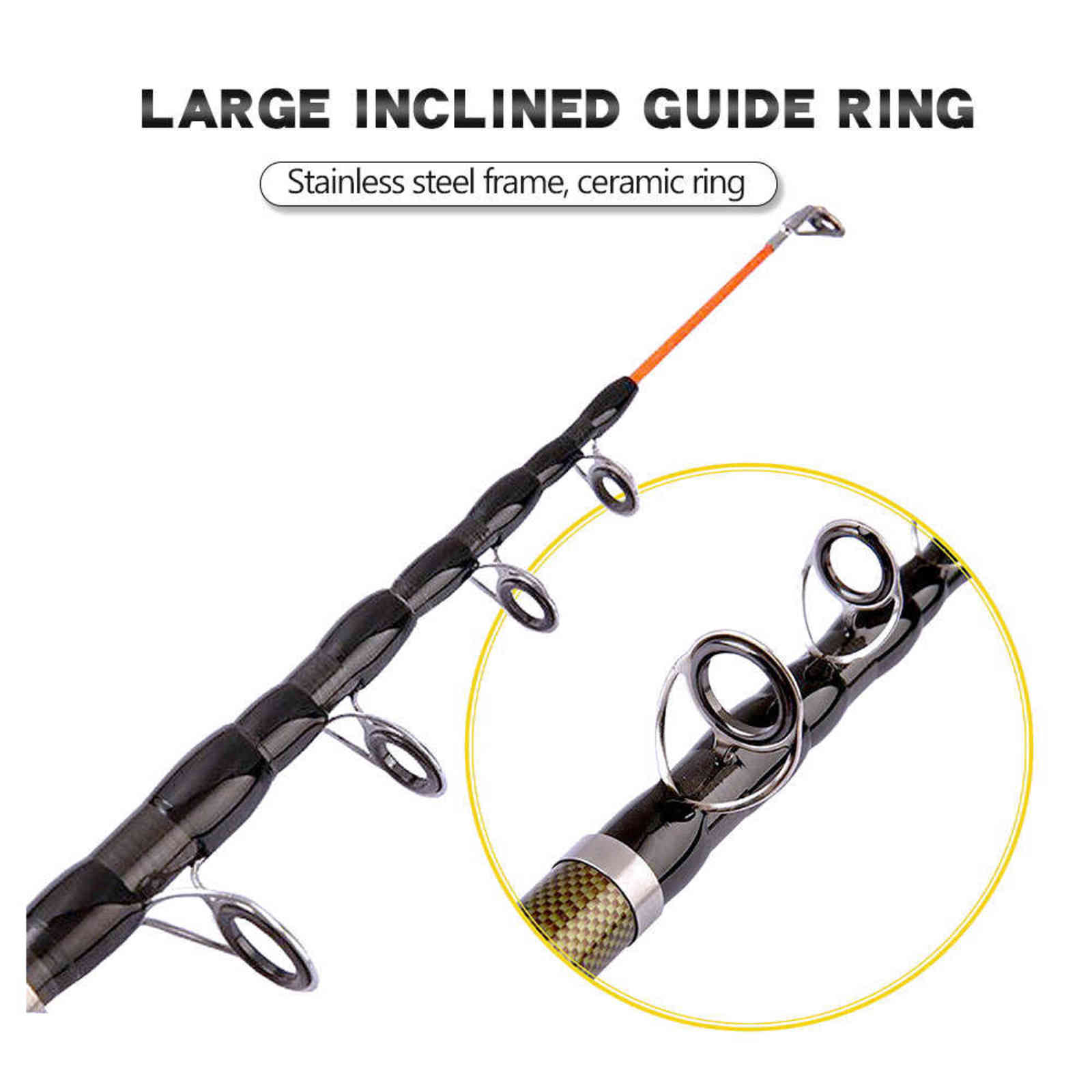 Carp Feeder Fly Fishing Rod Spining Telescopic Portable Tools 2.1M 2.4M 2.7M 3.0M 3.6M Ultralight Travel Surf Accessories 211118