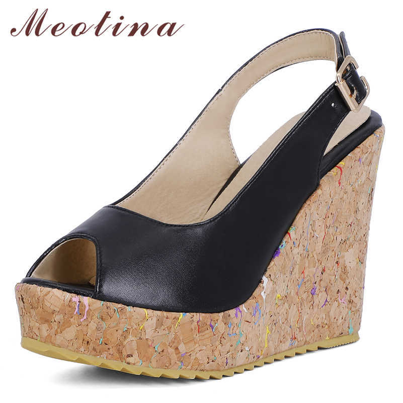 Meotina Sandals Shoes Women Wedges Super High Heel Sandals Buckle Peep Toe Ladies Footwear Summer Size 34-43 Pink Black 210608
Meotina Sandals Shoes Women Wedges Super High Heel Sandals Buckle Peep Toe Ladies Footwear Summer Size 34-43 Pink Black 210608