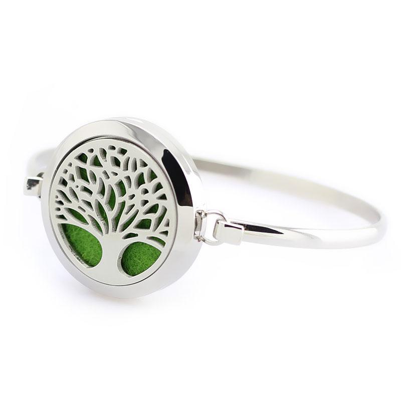 Bangle Tree Life Stainless Steel Magnetic Essential Oil Lockets Bangles Aroma Perfume Diffuser Locket Bracelet For Women
Bangle Tree Life Stainless Steel Magnetic Essential Oil Lockets Bangles Aroma Perfume Diffuser Locket Bracelet For Women