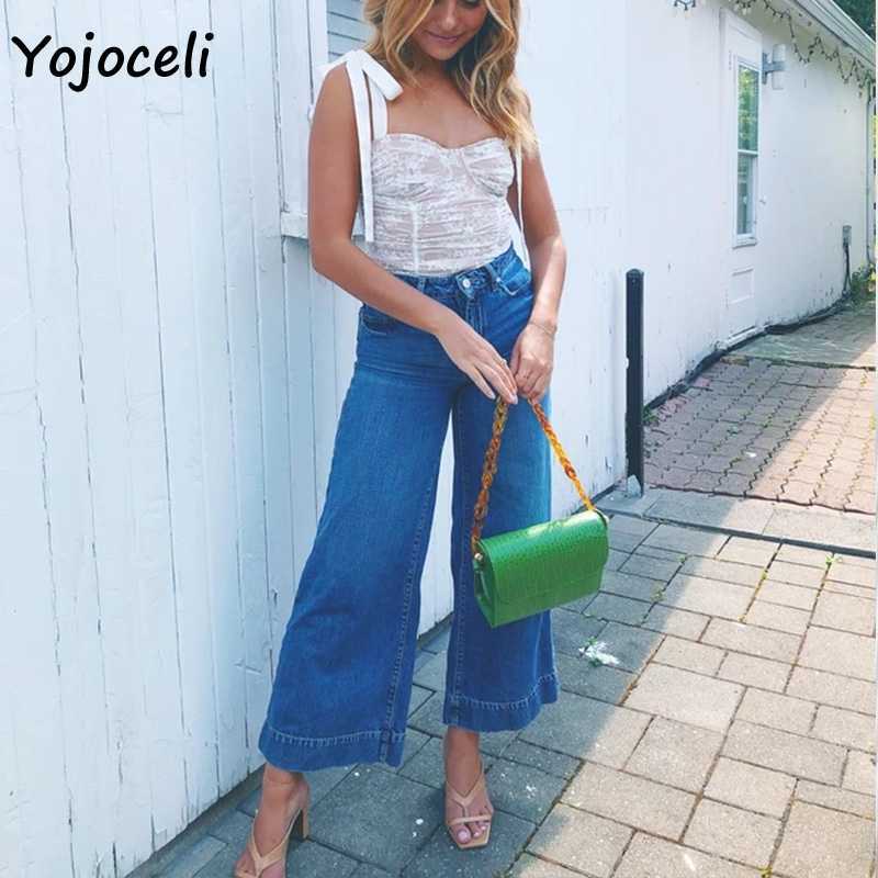 Yojoceli bow lace camis top strap cropped camisole 210609