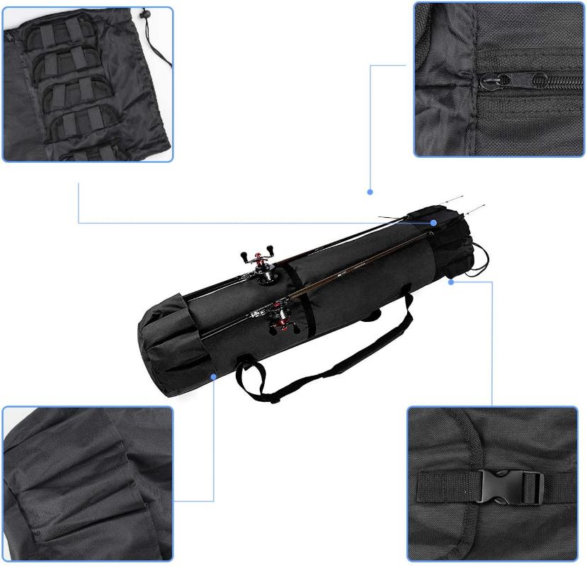 Storage Bags Durable Canvas Fishing Rod And Reel Bag Travel Suitcase Bag-can Hold 5 Rods Tackle
Storage Bags Durable Canvas Fishing Rod And Reel Bag Travel Suitcase Bag-can Hold 5 Rods Tackle