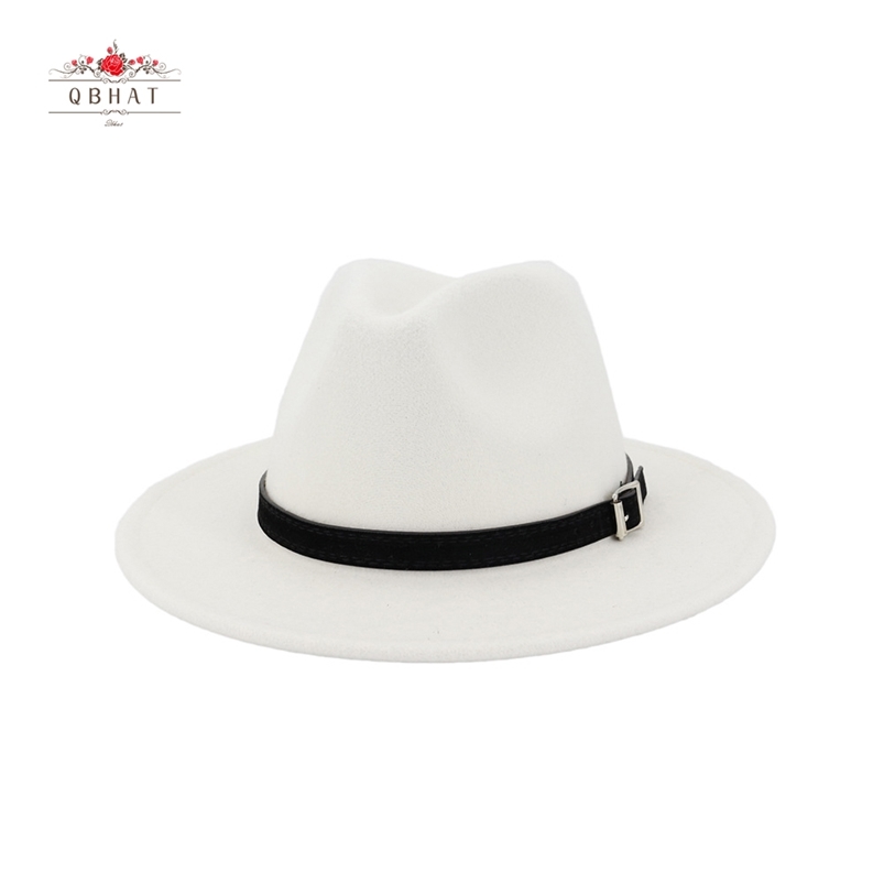 QBHAT Men Women Wide Brim Wool Felt Fedora Panama Hat with Belt Buckle Jazz Trilby Cap Party Formal Top In White,black 210709, Burgundy
QBHAT Men Women Wide Brim Wool Felt Fedora Panama Hat with Belt Buckle Jazz Trilby Cap Party Formal Top In White,black 210709, Burgundy