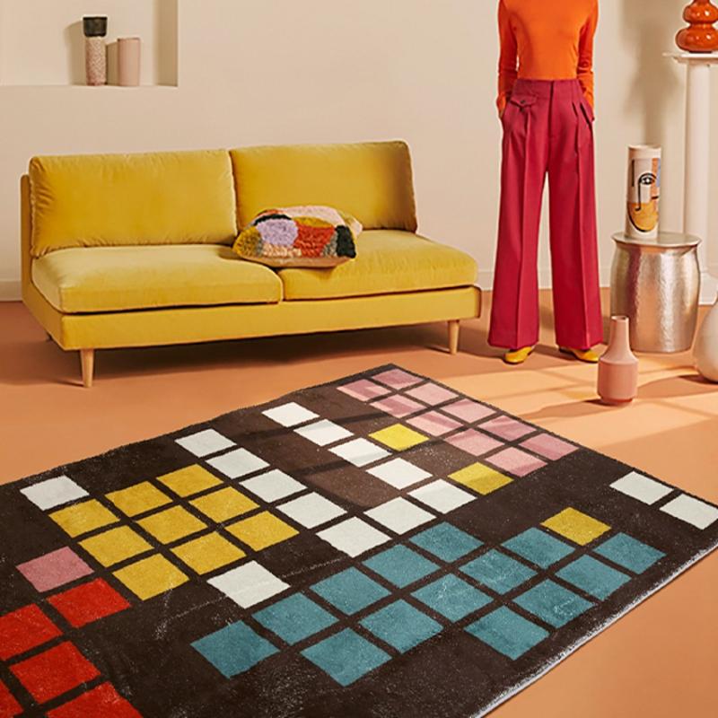 Carpets Nordic Style Quality Fleece Living Room Rug , Easy Care Geometric Magic Square Pattern Decoration Coffee Table Ground Mat
Carpets Nordic Style Quality Fleece Living Room Rug , Easy Care Geometric Magic Square Pattern Decoration Coffee Table Ground Mat