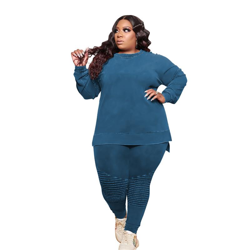Plus Size Tracksuits Solid Color 2 Piece Set Women Casual Clothes Long Sleeve Pullover Top And Pants Matching Sets Autumn Sweatsuit Outfits, Black
Plus Size Tracksuits Solid Color 2 Piece Set Women Casual Clothes Long Sleeve Pullover Top And Pants Matching Sets Autumn Sweatsuit Outfits, Black