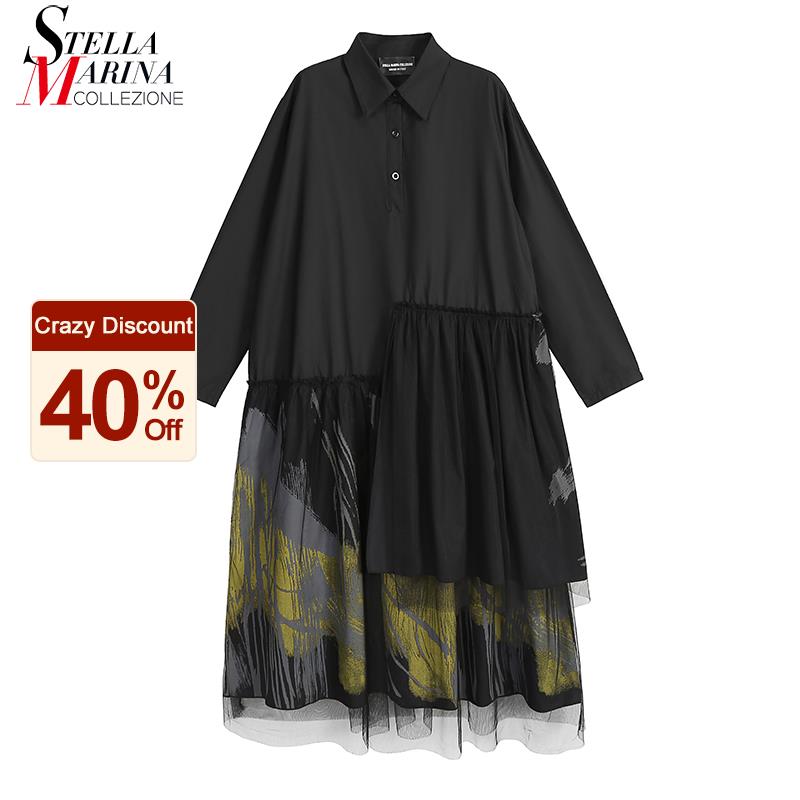 new plus size long sleeve woman 2021 winter black printed shirt dress with mesh overlay painting style ladies vintage dress 6856, Black;gray
new plus size long sleeve woman 2021 winter black printed shirt dress with mesh overlay painting style ladies vintage dress 6856, Black;gray