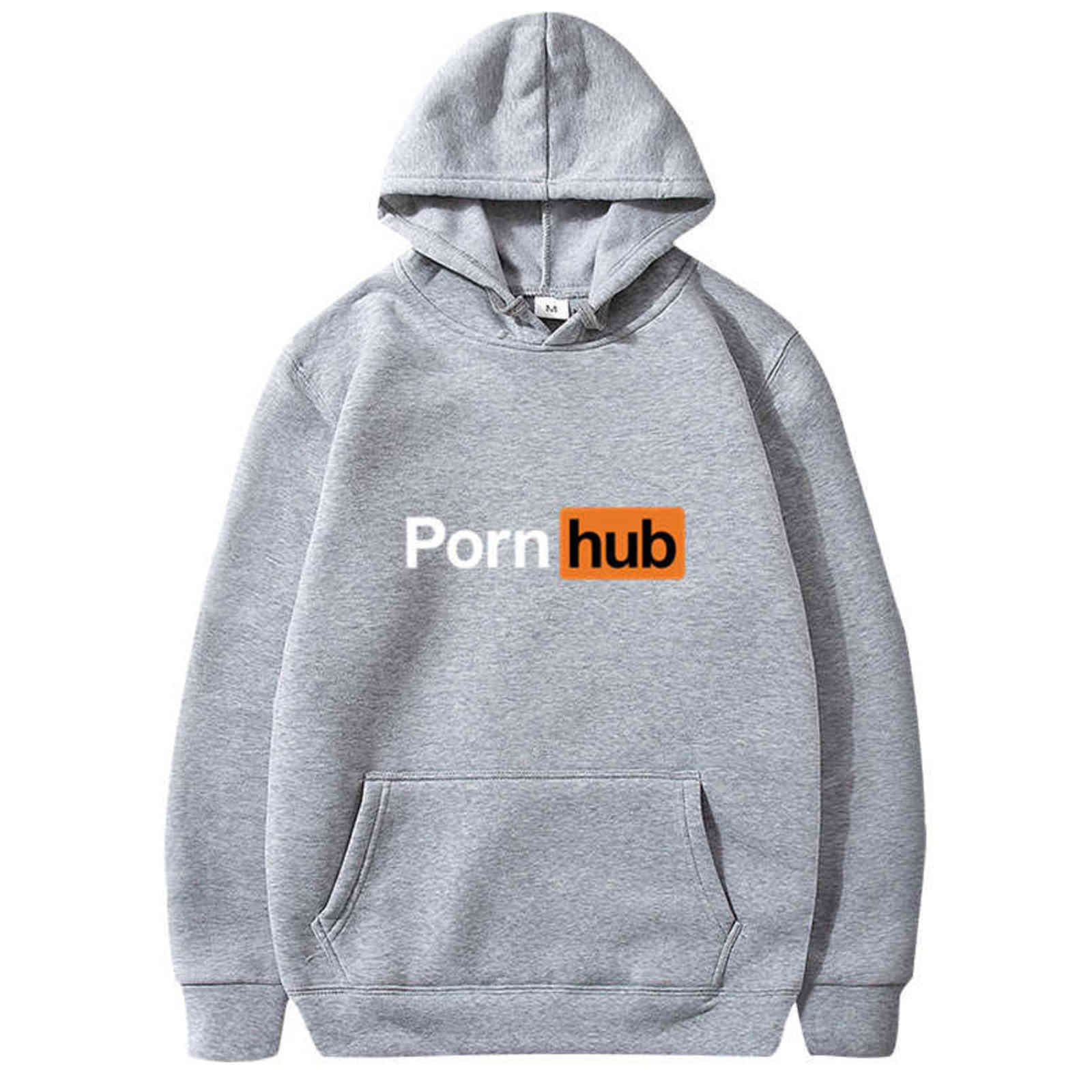 Printed Sweatshirt PORN HUb Street Dance Street Clothes Mens Womens Spring and Autumn Fashion Men Hoodies 211116