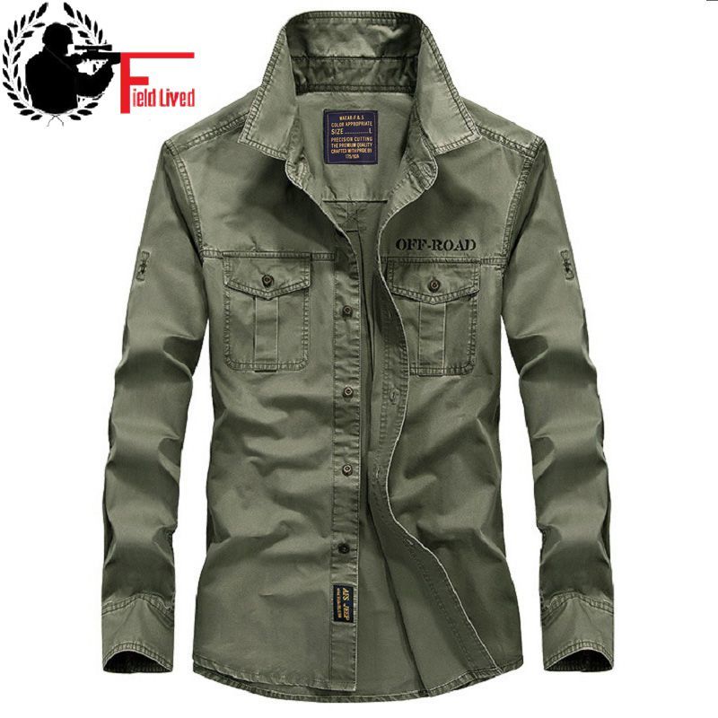 Casual Mens Military Style Army Tactical Shirts Long Sleeve Brand Clothing Slim Army Dress Shirt Male Green Khaki Navy 210518, Army green
Casual Mens Military Style Army Tactical Shirts Long Sleeve Brand Clothing Slim Army Dress Shirt Male Green Khaki Navy 210518, Army green
