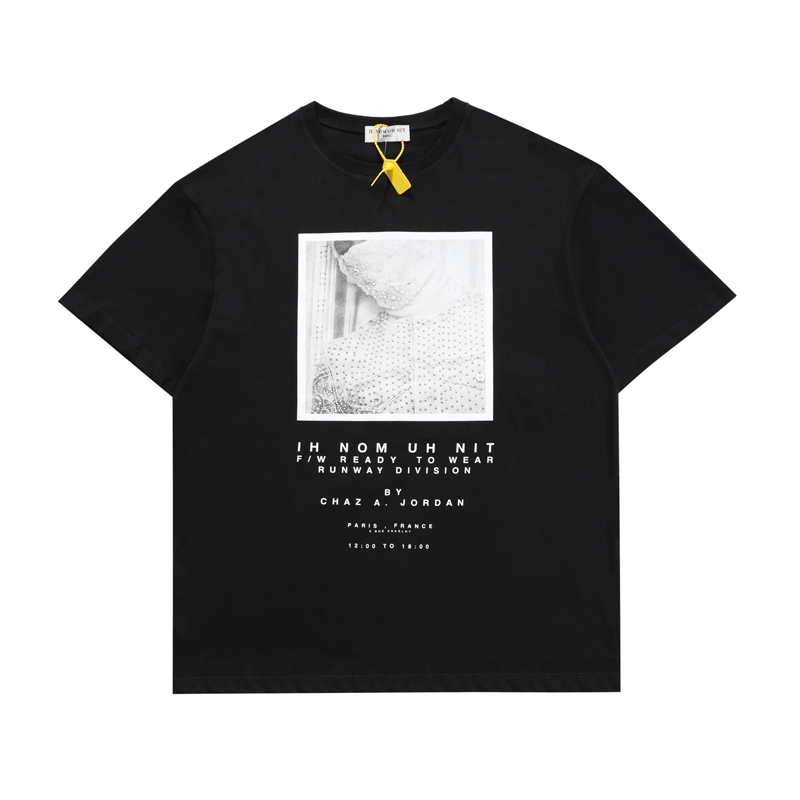 Ih Nom Uh Nit T Shirt Black Series Limited Edition Top Quality T-shirt Men Women Summer Dress 210420