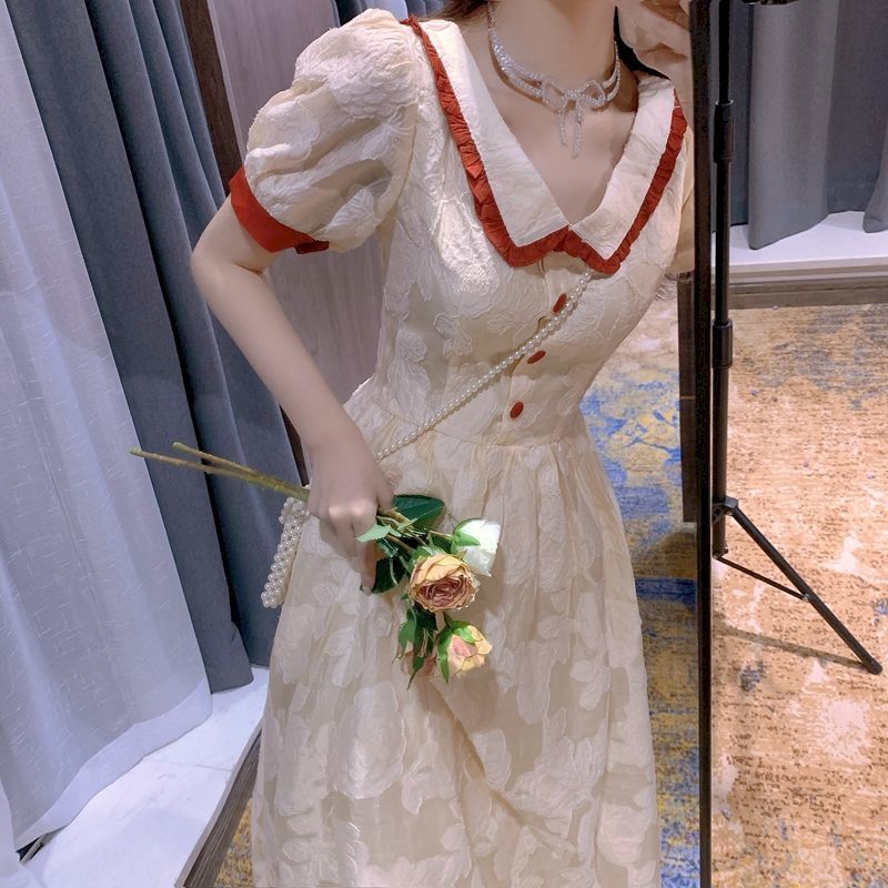 Summer Elegant Temperament Korean Fashion Midi Dress Casual Street Lady Vestidos French Vintage Women Party 210517, Apricot
Summer Elegant Temperament Korean Fashion Midi Dress Casual Street Lady Vestidos French Vintage Women Party 210517, Apricot