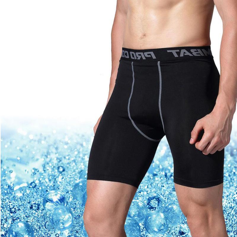 Men's Shorts 3XL Men Sports Gym Quick Drying Compression Under Base Layer Tights Half Athletic Mens Skinny Riding Fitness Short