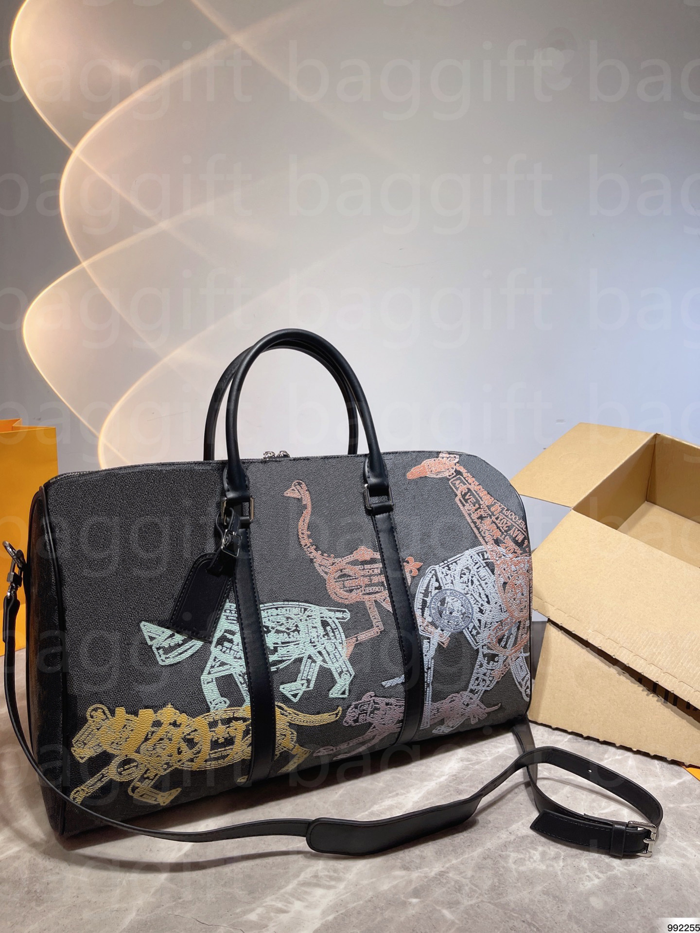 Luxury keepall Duffle Bag Men Sports Travel Business Capacity Totes BASKETBALL Handbag Design Giraffe ostrich Printing Luggage Washing tie-dyed Denim crossbody, No bag;for balance fees
Luxury keepall Duffle Bag Men Sports Travel Business Capacity Totes BASKETBALL Handbag Design Giraffe ostrich Printing Luggage Washing tie-dyed Denim crossbody, No bag;for balance fees