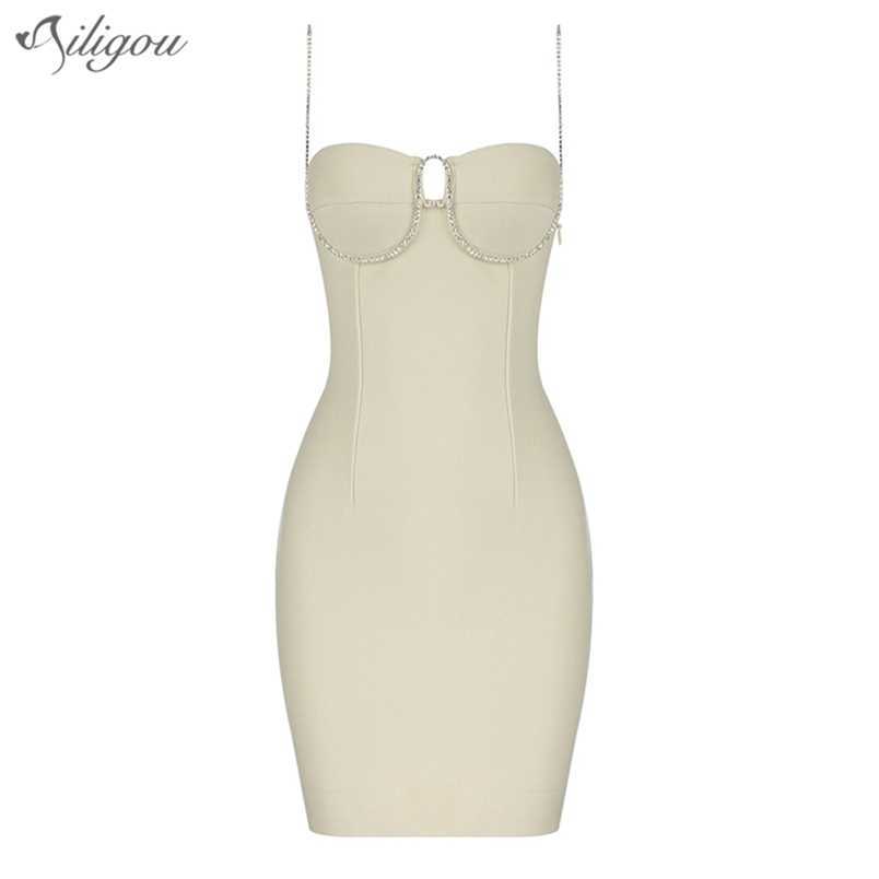 Summer Women'S Fashion Bead Chain Design Mini Dress Sexy Sleeveless Backless Celebrity Party Bandage 210525, Apricot
Summer Women'S Fashion Bead Chain Design Mini Dress Sexy Sleeveless Backless Celebrity Party Bandage 210525, Apricot
