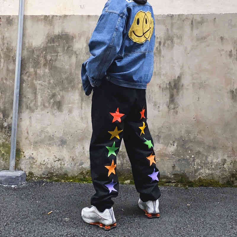 women's jeans biggorange new autumn couple retro straight loose jeans trend wild five-pointed star casual wide-leg women trousers, Blue
women's jeans biggorange new autumn couple retro straight loose jeans trend wild five-pointed star casual wide-leg women trousers, Blue