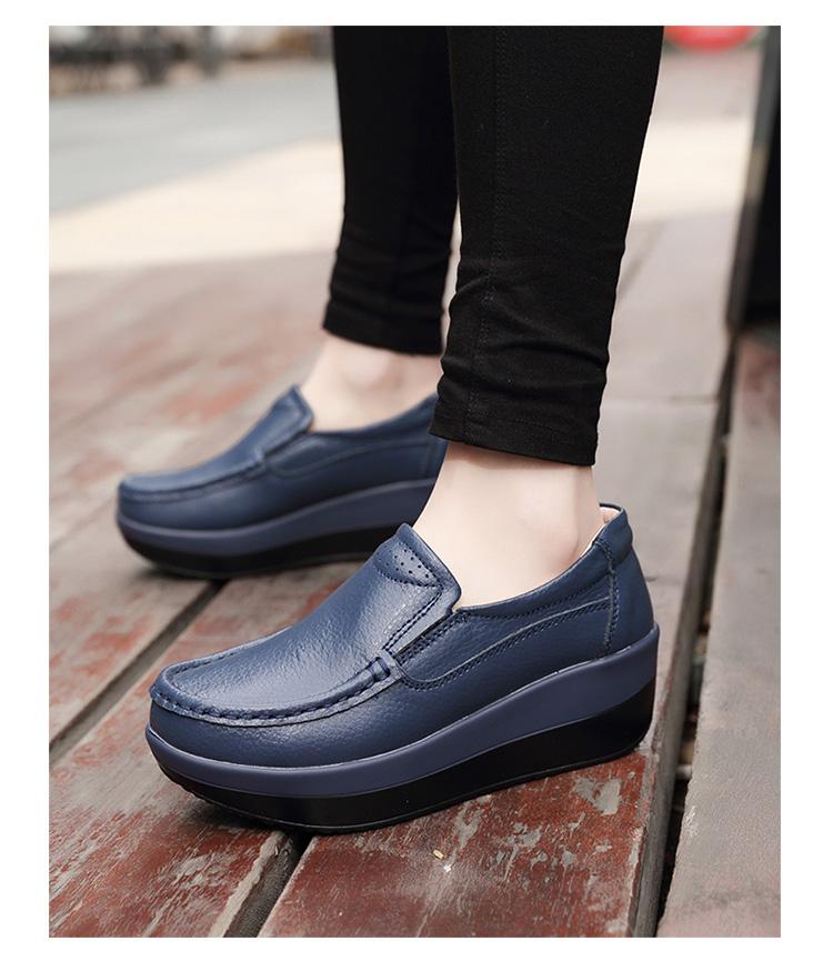 Dress Shoes Spring Women's Leather Platform Casual Breathable Wedge Sneakers White Black Trainers Knitting Large Siz
Dress Shoes Spring Women's Leather Platform Casual Breathable Wedge Sneakers White Black Trainers Knitting Large Siz