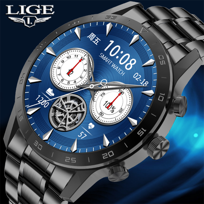 LIGE 2021 New Bluetooth Call Smart Watch Men Sports Clock IP68 Waterproof Heart Rate Monitoring SmartWatch For IOS Android Phoneg, Belt black
LIGE 2021 New Bluetooth Call Smart Watch Men Sports Clock IP68 Waterproof Heart Rate Monitoring SmartWatch For IOS Android Phoneg, Belt black
