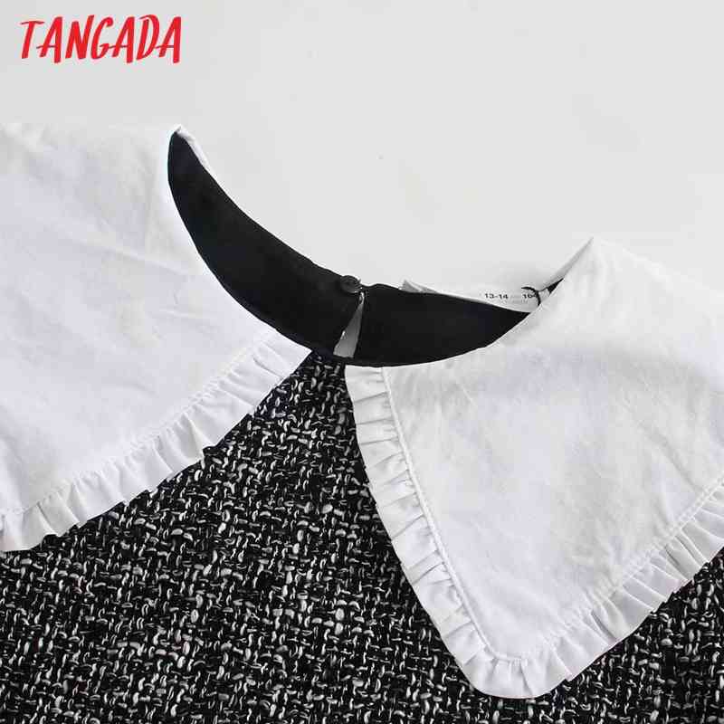 Fashion Women Oversize Collar Patchwork Arrival Short Sleeve Ladies Mini Dress Vestidos 2R30 210416