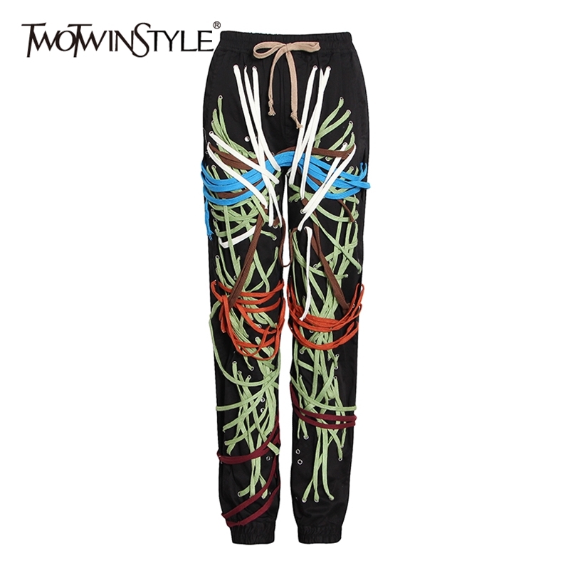 Bandage Casual Trouser For Women High Waist Lace Up Plus Size Black Pants Female Fall Fashion Clothing 210521, Colorful
Bandage Casual Trouser For Women High Waist Lace Up Plus Size Black Pants Female Fall Fashion Clothing 210521, Colorful