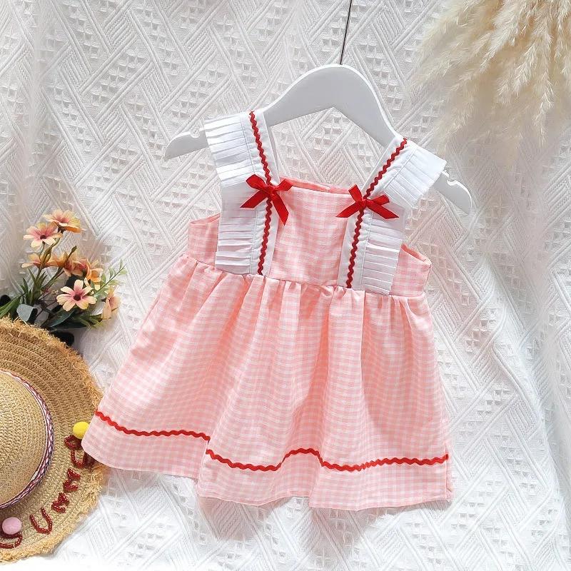 Girl's Dresses Children's Baby Kids Girls Suspender Dress Summer Korean Princess Cotton Vest Plaid P5362
Girl's Dresses Children's Baby Kids Girls Suspender Dress Summer Korean Princess Cotton Vest Plaid P5362