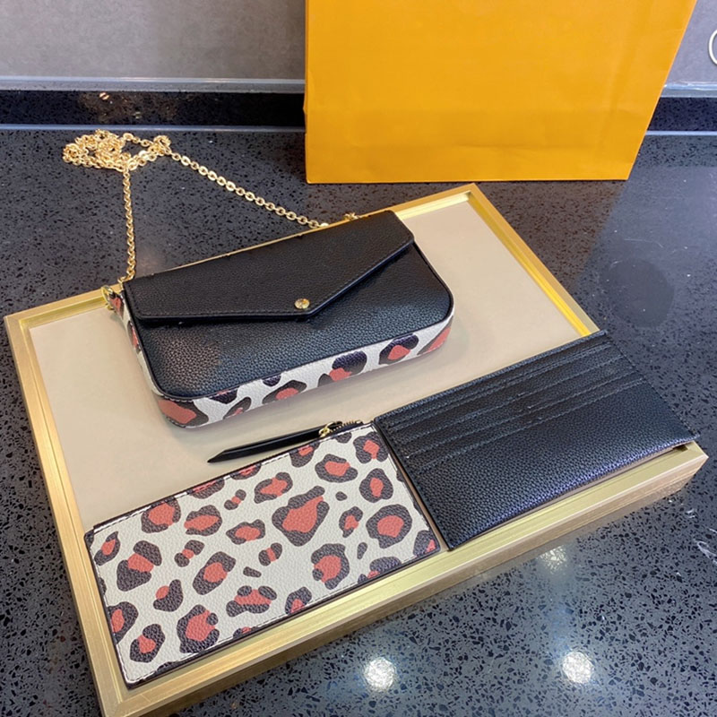 5A+ Crossbody bag ladies purses 3-piece set luxurys Handbags chain shoulder designers bags women handbag new style different colors with box wholesale, Colors 17 size 21 3 13 cm
5A+ Crossbody bag ladies purses 3-piece set luxurys Handbags chain shoulder designers bags women handbag new style different colors with box wholesale, Colors 17 size 21 3 13 cm