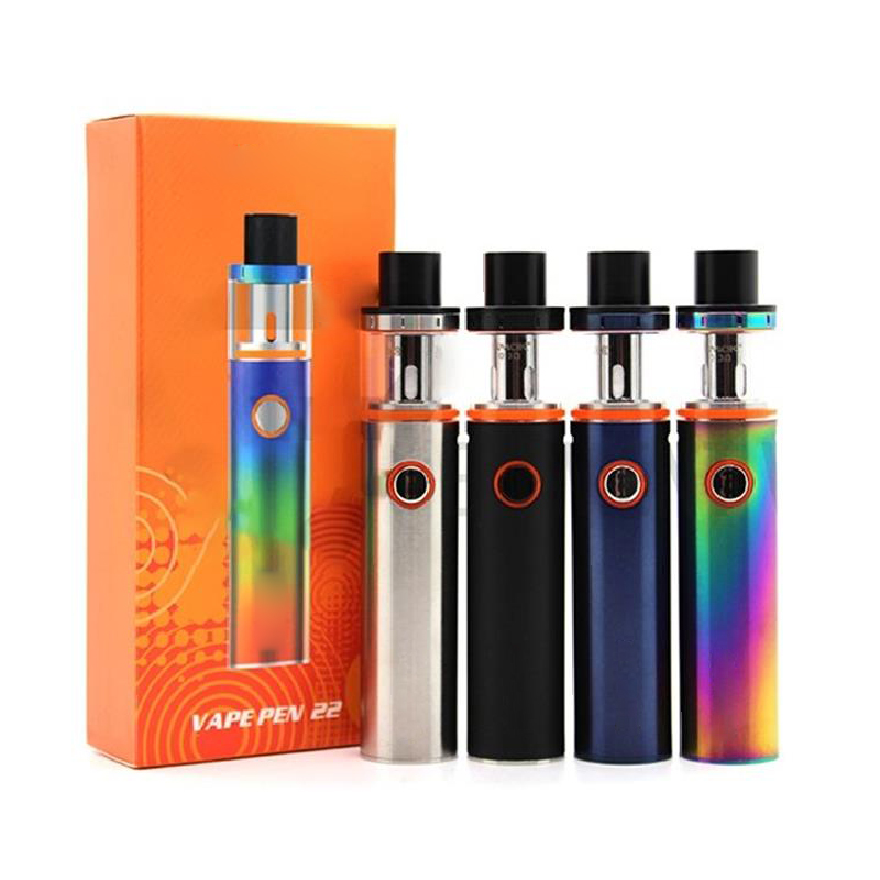 Vape Pen 22 Kit E-cigarette Kits With 1650mAh Battery AIO Vapes Mod Starter Intelligent Batteries Life Indicator Top-Cap Filling Tank rpm novo tfv9
Vape Pen 22 Kit E-cigarette Kits With 1650mAh Battery AIO Vapes Mod Starter Intelligent Batteries Life Indicator Top-Cap Filling Tank rpm novo tfv9