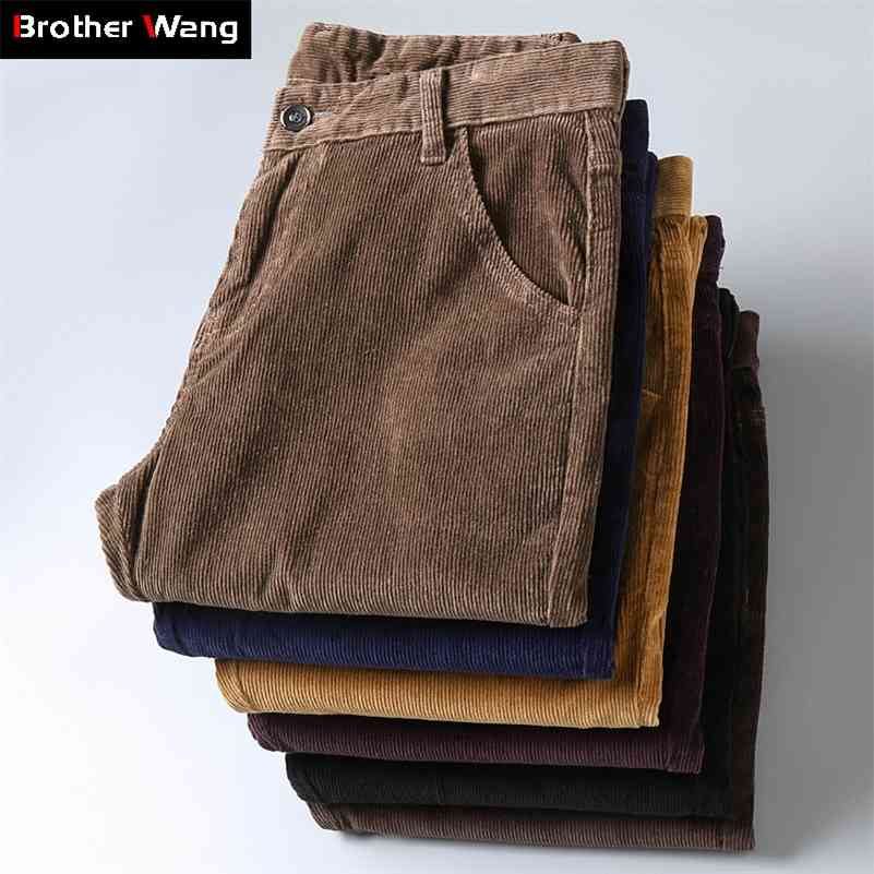 6 Color Men's Thick Corduroy Casual Pants Winter Style Business Fashion Stretch Regular Fit Trousers Male Brand Clothes 210707, Brown
6 Color Men's Thick Corduroy Casual Pants Winter Style Business Fashion Stretch Regular Fit Trousers Male Brand Clothes 210707, Brown