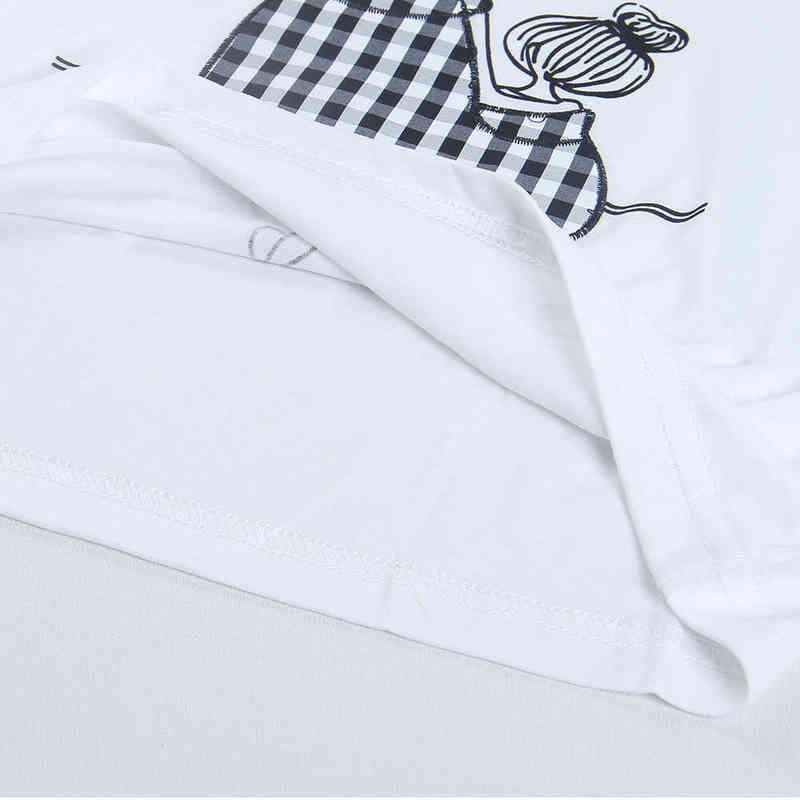 Bear Leader Teens Girl Clothing Suits 2022 New Korean Style Cartoon Print T Shirts and Plaid Shorts 4-13 Years Teens Kid Clothes Y220310