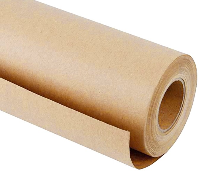 60 Meters Brown Kraft Wrap Paper Roll for Wedding Birthday Party Gift Wrapping Parcel Packing Art Craft
