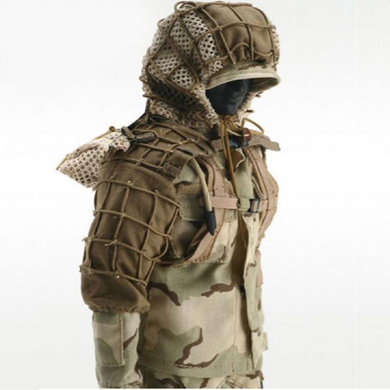 

Hunting Sets Tactical CS Training Clothes With Yarn Sniper Camouflage Mesh Ghillie Suits Foundation Outdoor Shooting Jacket, Jungle yarn