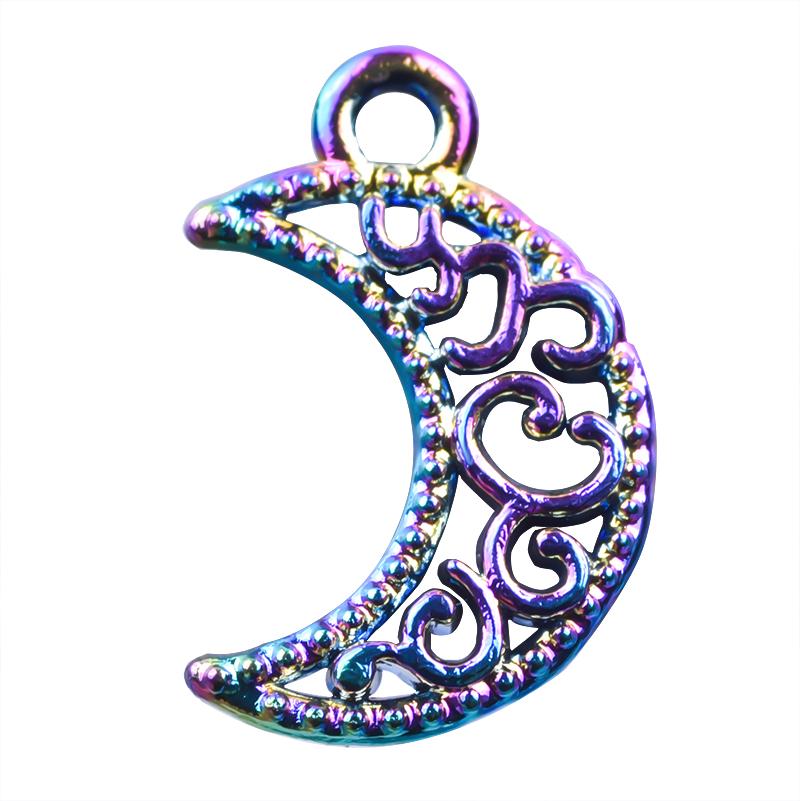 Charms 10PCS/lot 18X12MM Rainbow Color Moon Pendant Floating Hang Fit For DIY Necklace Bracelet Locket, Bronze;silver
Charms 10PCS/lot 18X12MM Rainbow Color Moon Pendant Floating Hang Fit For DIY Necklace Bracelet Locket, Bronze;silver