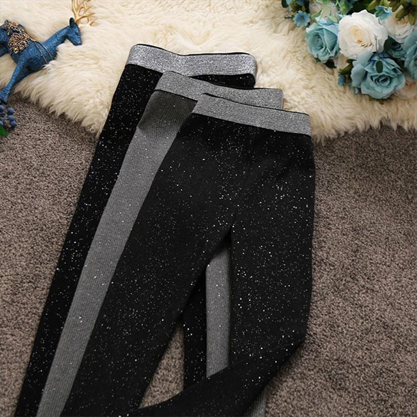 autumn winter high waist bright women capris silk pencil solid color slim knitted trousers bottom leggings 236, Black;white
autumn winter high waist bright women capris silk pencil solid color slim knitted trousers bottom leggings 236, Black;white