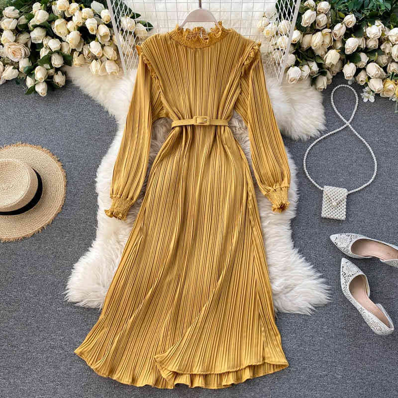 Female Spring Summer Sashes Neck Fashion Solid Dress Puff Sleeve Stand High Waist Chiffon Sweet 210520, Watermelon red
Female Spring Summer Sashes Neck Fashion Solid Dress Puff Sleeve Stand High Waist Chiffon Sweet 210520, Watermelon red