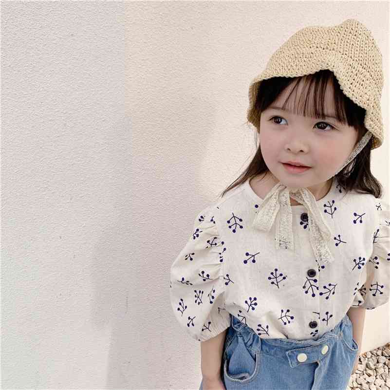 Japanese style girls puff sleeve floral shirts linen loose single-breasted printing shirt clothes 210708, Beige
Japanese style girls puff sleeve floral shirts linen loose single-breasted printing shirt clothes 210708, Beige