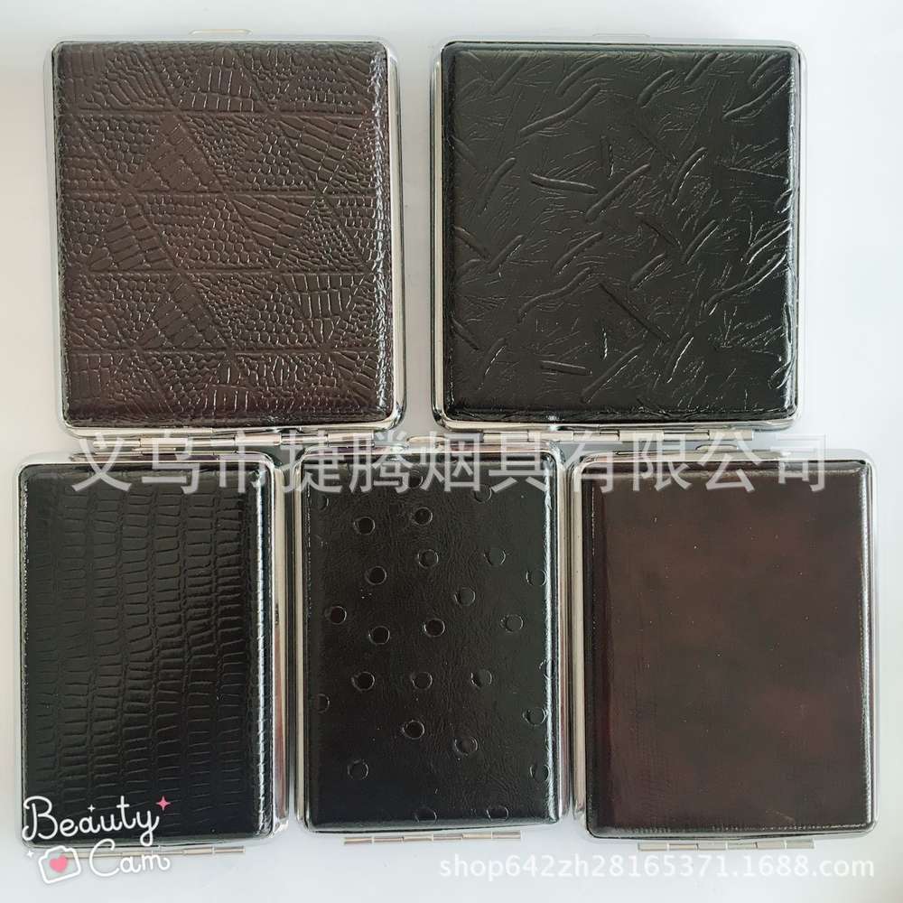 Cigarette case Haojue Leather Cigarette Case personality creativity hg-604 20 pack with rubber band gift box
Cigarette case Haojue Leather Cigarette Case personality creativity hg-604 20 pack with rubber band gift box