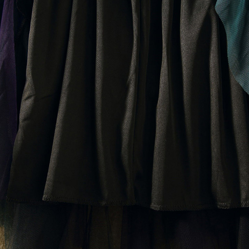 TIGENA Long Tutu Tulle Skirt Women Fashion Summer Korean Irregular Contrast Color High Waist Pleated Maxi Skirt Female 210408