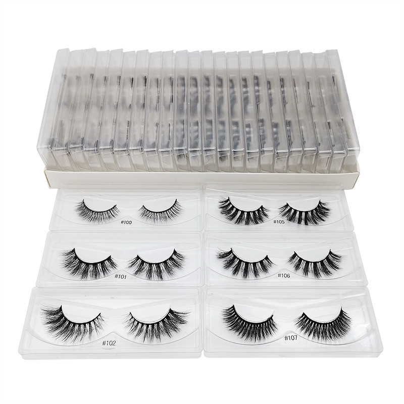 3D Mink Eyelashes 10 Styles Faux Eyelash Handmade Nature Soft False Eye Lashes Makeup Extension Instock