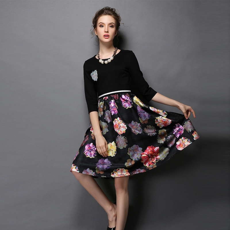 Sale Fashion Women's Vintage Charming Floral Print Retro Brand Dress Plus Size 5XL 210526, Picture 4
Sale Fashion Women's Vintage Charming Floral Print Retro Brand Dress Plus Size 5XL 210526, Picture 4