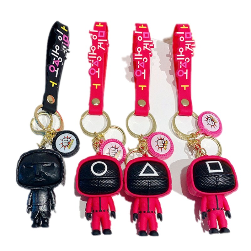 party favor Squid Game Keychain Soldier Spopular Series Anime Keychains 3d Mini pop fidget Decompression Toys Figurine Key Ring Car Backpack Pendant
party favor Squid Game Keychain Soldier Spopular Series Anime Keychains 3d Mini pop fidget Decompression Toys Figurine Key Ring Car Backpack Pendant