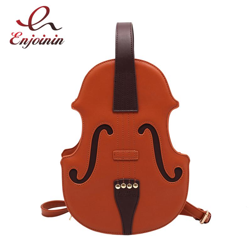 Fun Brown Violin Shape Pu Leather Shoulder Bag For Teenage Girls Fashion Backpack Travel School Multiple Using Women Pouch Style, Beige
Fun Brown Violin Shape Pu Leather Shoulder Bag For Teenage Girls Fashion Backpack Travel School Multiple Using Women Pouch Style, Beige