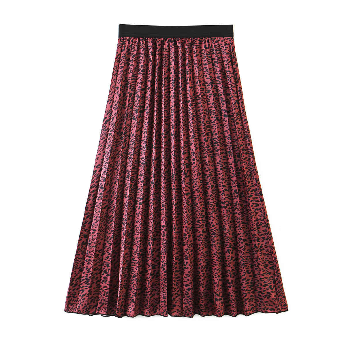 Paris Girl Spring Autumn Red Leopard Print Pleated Skirt Midi High Waist Elascity Casual Women 210524
Paris Girl Spring Autumn Red Leopard Print Pleated Skirt Midi High Waist Elascity Casual Women 210524