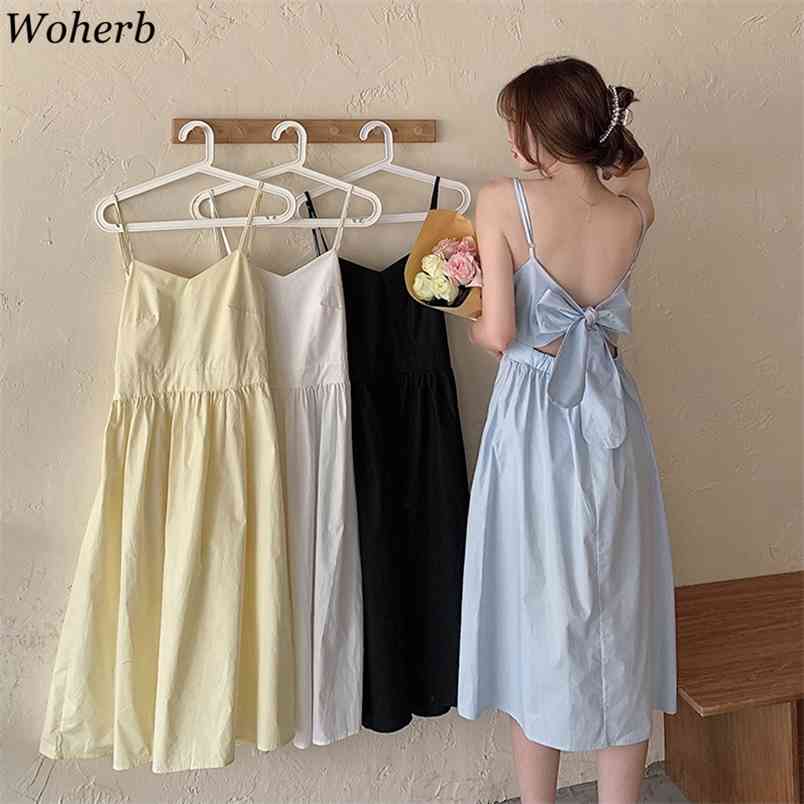 Sexy Bow Bandage Backless Dress Women Summer Sleeveless Spaghetti Strap A-line Dresses Beach Ladies Vestidos 210519, Blue
Sexy Bow Bandage Backless Dress Women Summer Sleeveless Spaghetti Strap A-line Dresses Beach Ladies Vestidos 210519, Blue