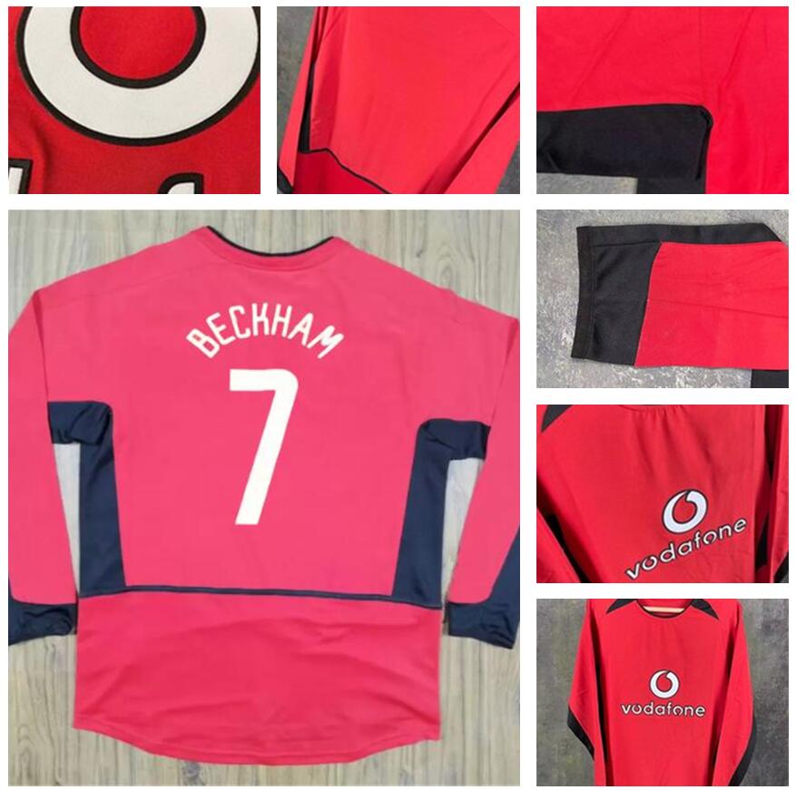 02/04 Retro version Soccer jersey RONALDO BECKHAM Long Sleeve Home Red Soccer shirts #20 SOLSKJAER #10 v. NISTELROOY Full Sleeve Adult Football Uniform, Home +epl patch
02/04 Retro version Soccer jersey RONALDO BECKHAM Long Sleeve Home Red Soccer shirts #20 SOLSKJAER #10 v. NISTELROOY Full Sleeve Adult Football Uniform, Home +epl patch