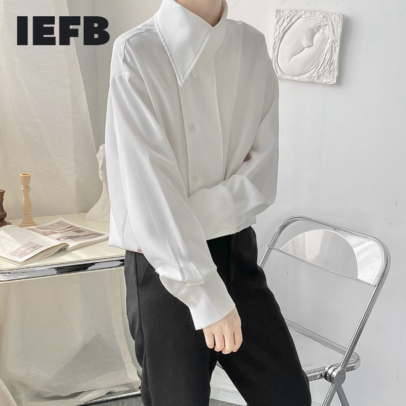 IEFB Niche Korean French Asymmetric Cool Shirt Men's Loose Big Size Black White Solid Color Long Sleeve Tops 9Y7039 210524
IEFB Niche Korean French Asymmetric Cool Shirt Men's Loose Big Size Black White Solid Color Long Sleeve Tops 9Y7039 210524