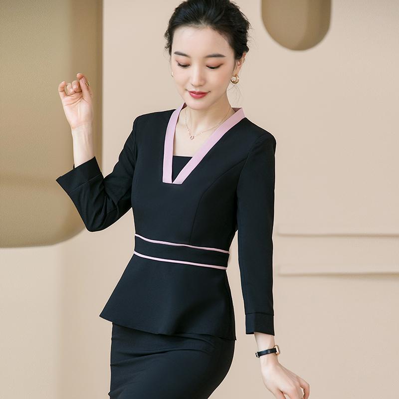 Two Piece Dress Fashion Women Skirt Suits Pink Blazer And Jacket Sets Ladies Work Business Office Uniform StylesTwo
